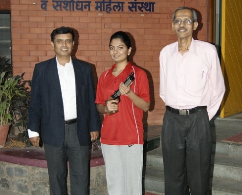 Congratulations to Ms Ayodhya Sase for Achievement in Pistol Shooting Competition