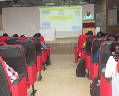 EBSCO E-Resources Session Conducted for MBA Students by Library