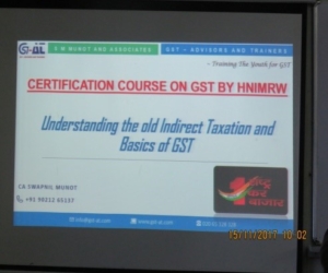 Certificate Course on GST