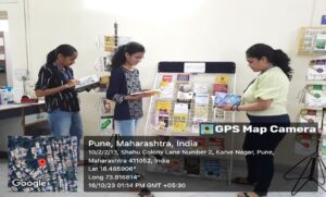 Students in Library – Book Display